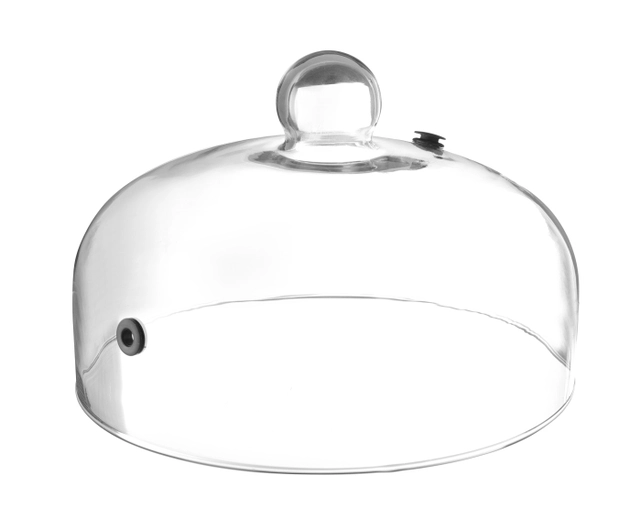 Glasskuppel med ventil Ø 26 cm 