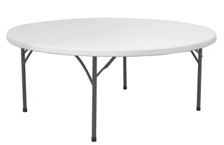 Sammenleggbart bord, rundt Ø 150x74 cm
